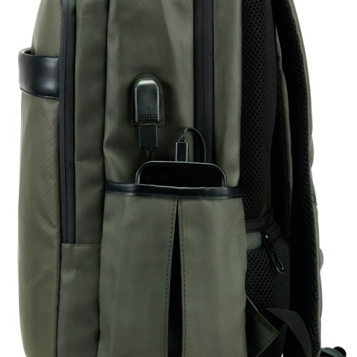 Mochila Couro Sintético USB 26L